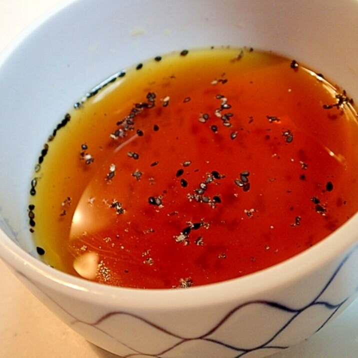 麺つゆで ほんのり甘めな黒胡麻入り天つゆ レシピ 作り方 By ぷ みぃまま 楽天レシピ